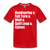 Gymnast Beam Premium T-Shirt - red
