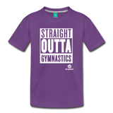 Straight Outta Gymnastics Premium T-Shirt - purple