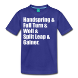 Gymnast Beam Premium T-Shirt - royal blue