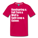 Gymnast Beam Premium T-Shirt - dark pink