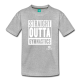 Straight Outta Gymnastics Premium T-Shirt - heather gray