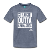 Straight Outta Gymnastics Premium T-Shirt - heather blue