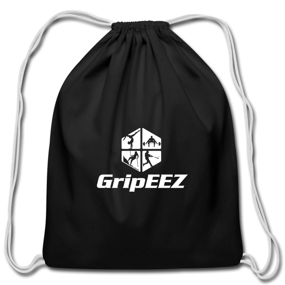 GripEEZ Cotton Drawstring Bag - black