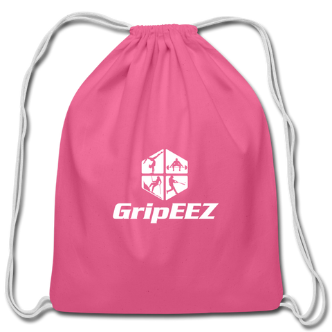 GripEEZ Cotton Drawstring Bag - pink