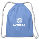 GripEEZ Cotton Drawstring Bag - carolina blue
